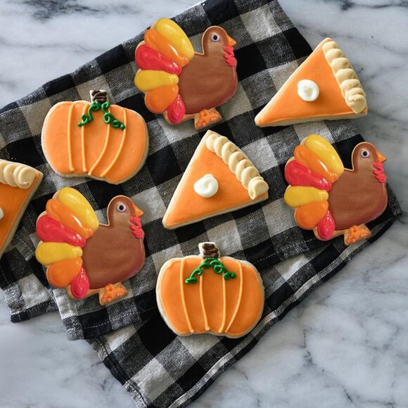 6PCS Thanksgiving Cookie Cutters Set, Holiday Cookie Cutter Thanksgiving Shapes - Picture 4 of 9